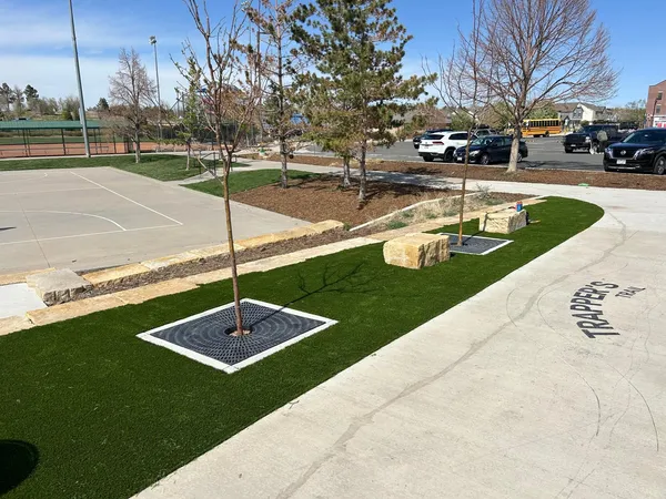 commercial artificial grass install