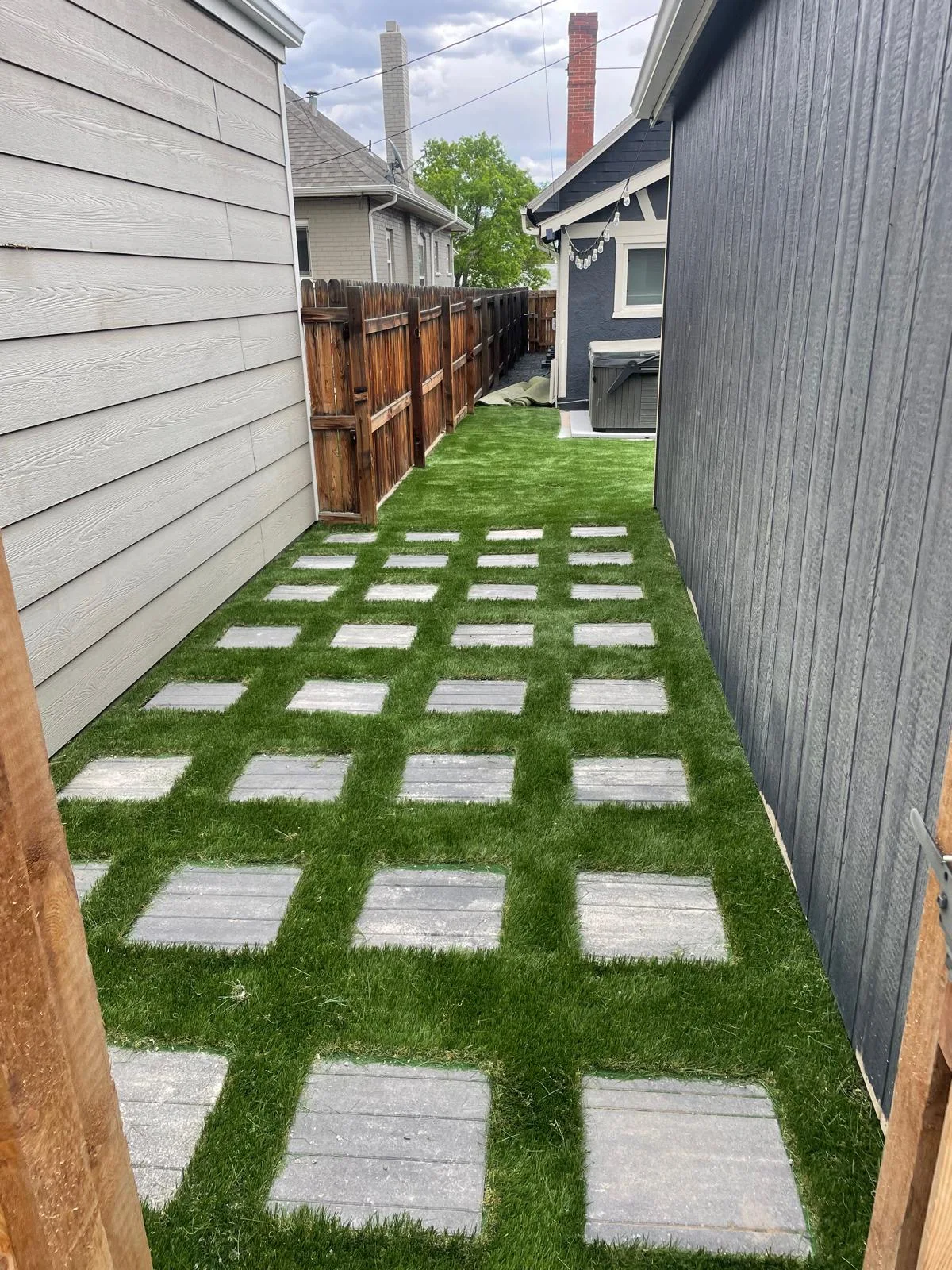 artificial turf backyard