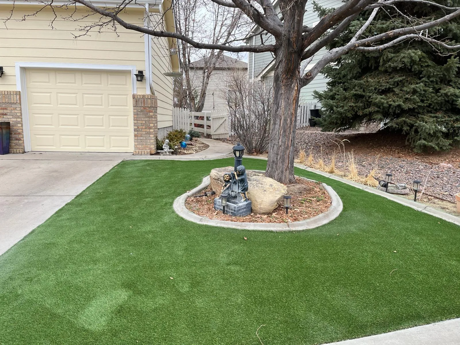front yard artificial turf